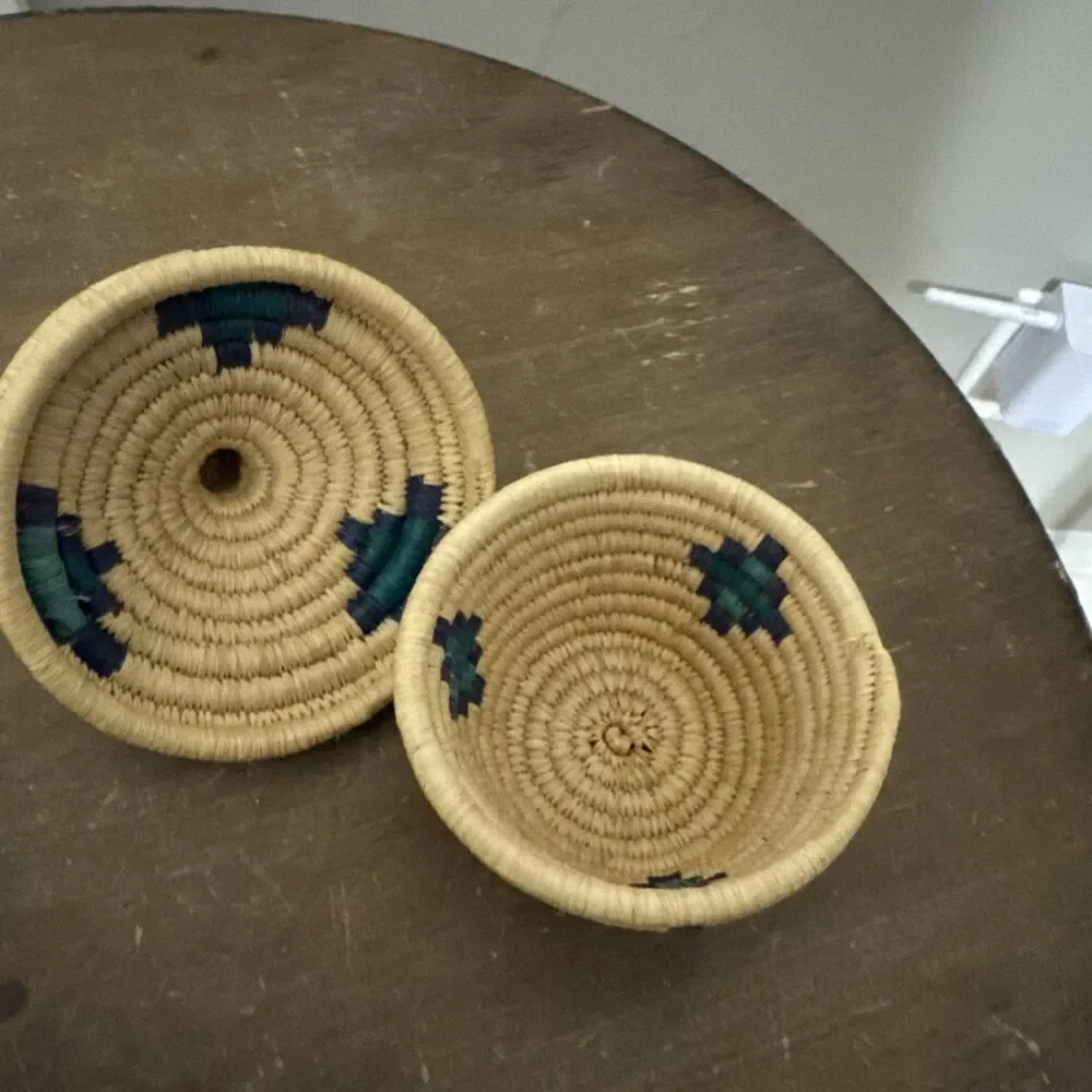 Ethiopian Woven Lidded Basket